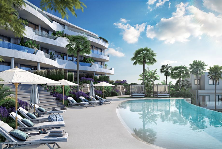 Luxury 2 bedroom apartment within an innovative development in Higueron