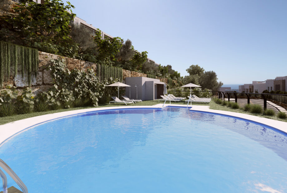 Almazara Views, contemporary townhouses fully integrated in nature.